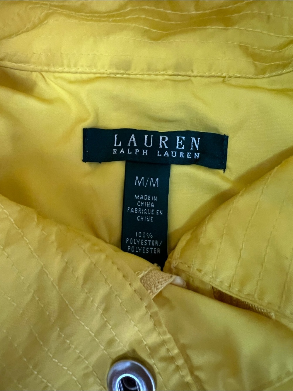 Ralph Lauren Yellow Quilted Shell Jacket - Picture 2 of 8